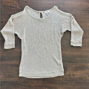 Soulmates Shimmering Champagne Gold Knit Top